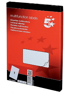 5 Star Etiquetas Multiusos