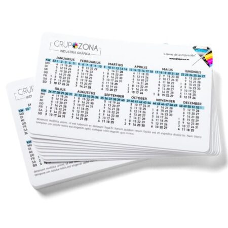 Calendarios de bolsillo