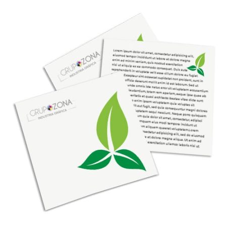 Flyers en papeles ecológicos/naturales impresos a dos caras