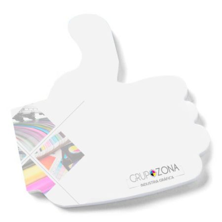 Notas adhesivas de diferentes formas