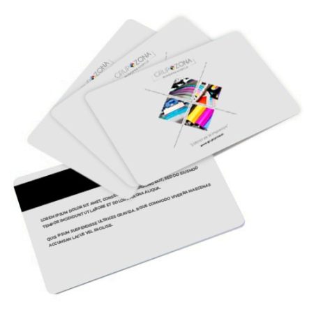 Tarjetas de plástico con banda magnética