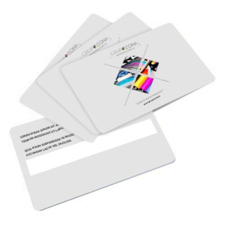 Tarjetas de plástico con campo de firma