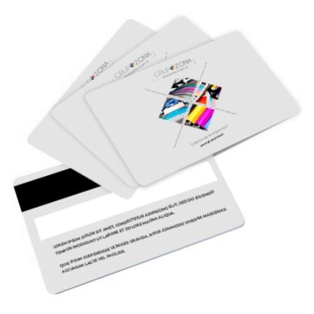 Tarjetas de plástico banda magnética y firma