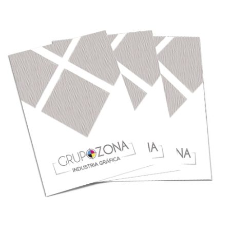 Tarjetas de visita con acabado parcial