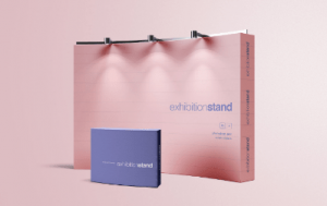 PSD Photocall Gratis 2021 Mockup Simple Rosa y Morado