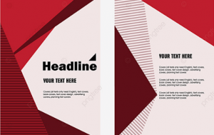 Dípticos Gratis 2021 Vectores Rojos