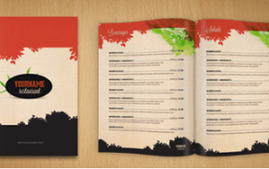 Cartas de Restaurante Gratis PSD Naturaleza