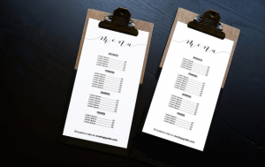 Mockup Carta de Restaurante PSD 2021