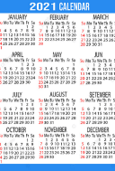 Gratis PSD Calendarios de Bolsillo Barras