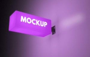 Rótulo Luminoso Pared Rectángulo