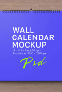 Calendario de Pared Maqueta Horizontal