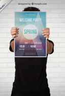 Carteles Gratis PSD 2021 Fiesta de Primavera