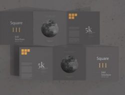 PSD Trípticos Gratis 2021 Cuadrado Gris